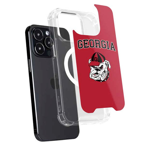 University of Georgia Bulldogs Logo iPhone 15 Pro MagSafe Case